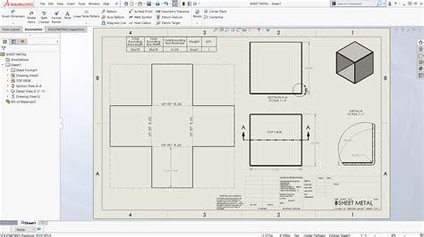 how to make a sheet metal box in solidworks|solidworks sheet metal drawing pdf.